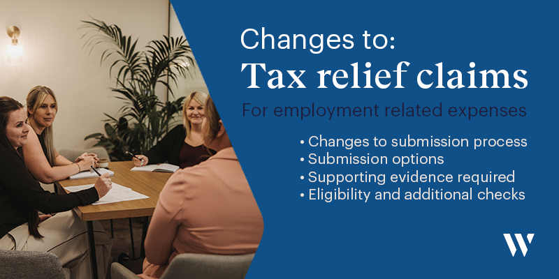 Changes to tax relief claims for employment related expenses | Whyfield Accountants in Truro, Cornwall