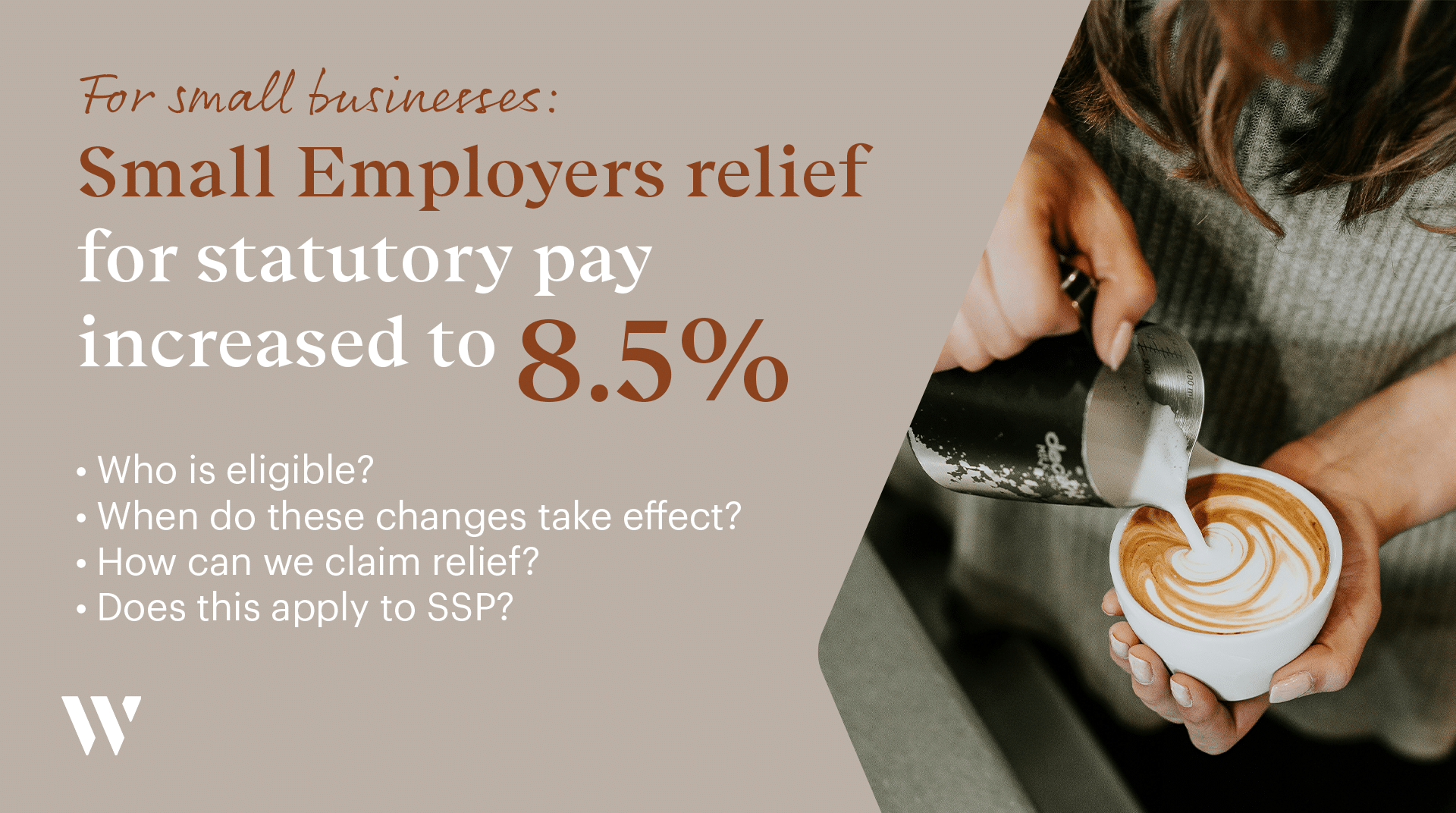 Small employers relief for statutory pay increased to 8.5% | Whyfield Accountants in Truro, Cornwall