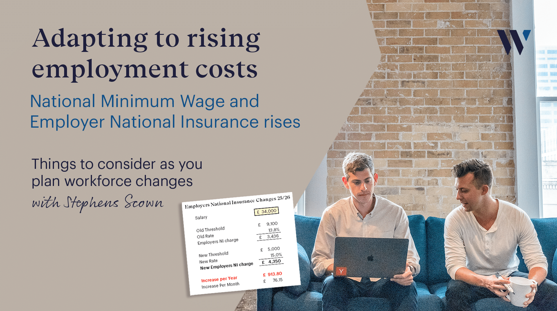 National Minimum Wage and Employer National Insurance rises with Stephens Scown | Whyfield Accountants in Truro, Cornwall